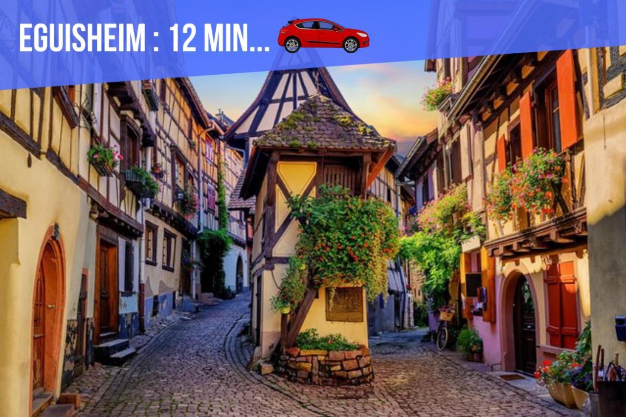Le Red St Leon : Lit Queen Size * Wifi * Ideal Couple Colmar Kültér fotó